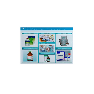 Стенд-планшет светодинамический «Изучение веществ, действующих преимущественно на центральную нервную систему» - «globural.ru» - Нерюнгри